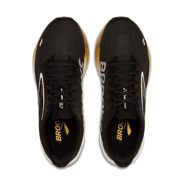 Brooks Hyperion Max 2 Løbesko Black/Gold/Pink - Kvinder