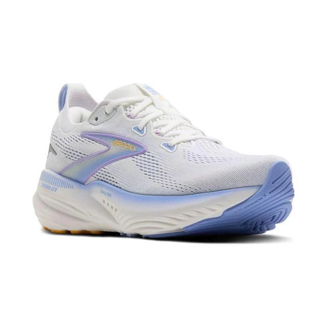 Brooks Glycerin 22 Løbesko - Kvinder - White/Blue Heron/Apricot