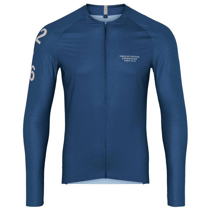 Twelve Sixteen Langærmet Cykeltrøje Sky Pro Blå - Herre