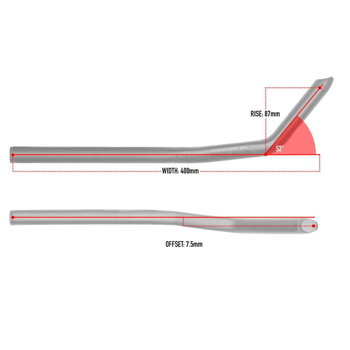 Profile Design 52a Aero Bar Extensions 400 mm