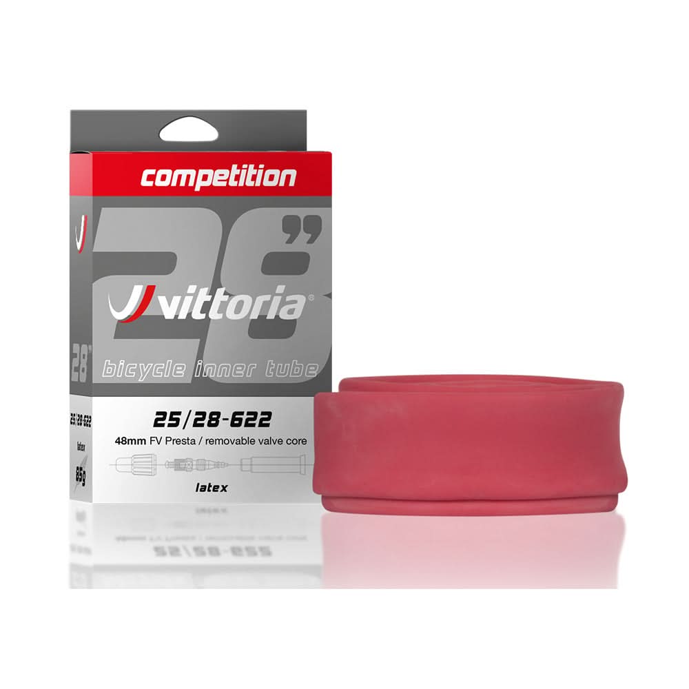 Vittoria Latex Cykelslange 700x25-28C Presta FV 48mm - racerventil