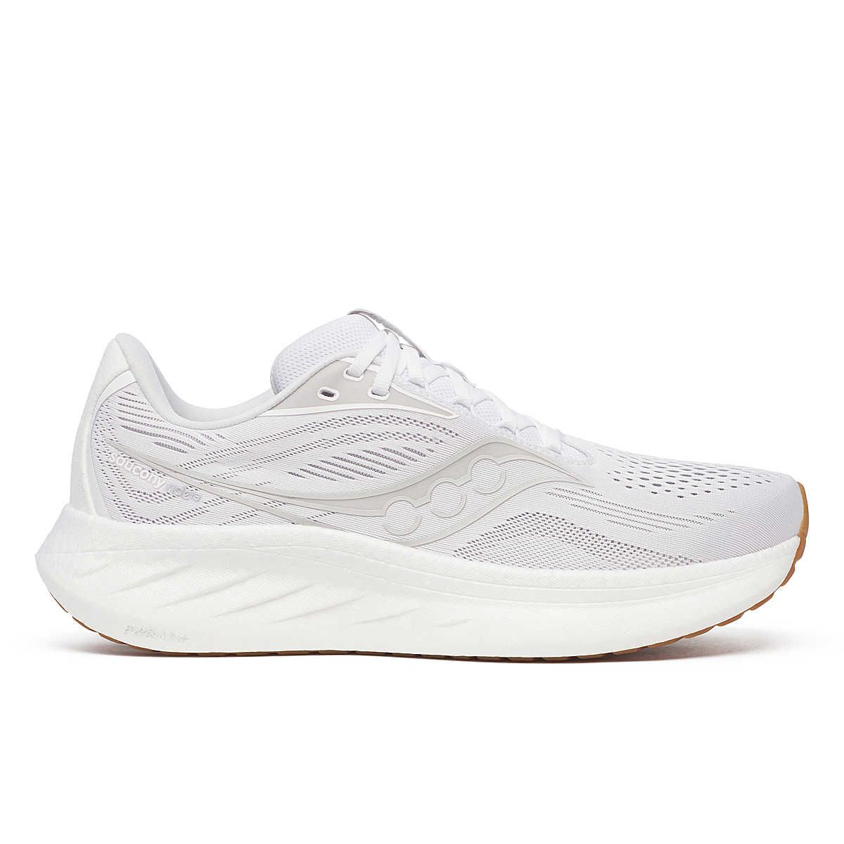 Saucony Ride 18 White/Gum Løbesko - Herre