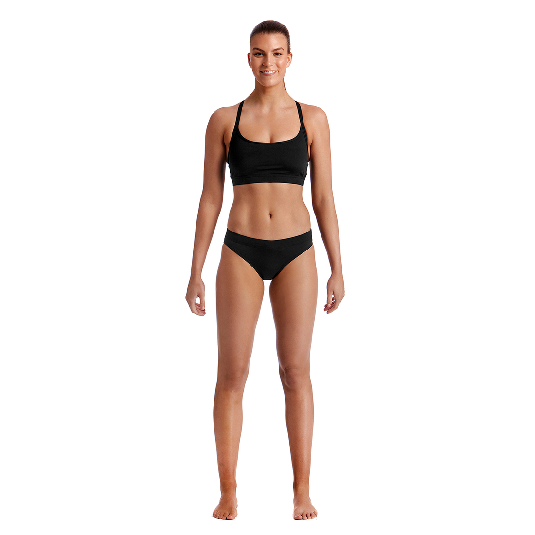 Funkita Bikini Sports Top - Still Black