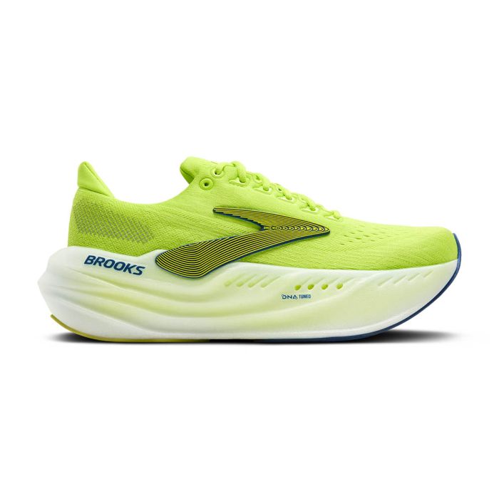 Brooks Glycerin Max Løbesko Herre - Lime/Navy Peony/White