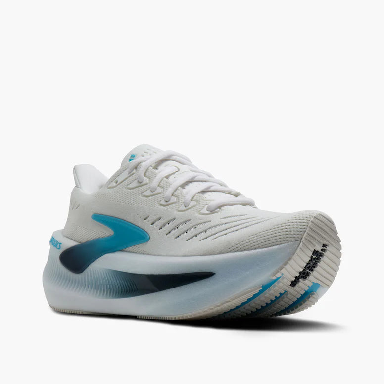 Brooks Glycerin Max 2 Løbesko Herre - White/Blue/Spellbound