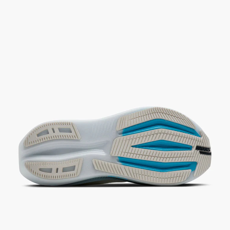 Brooks Glycerin Max 2 Løbesko Herre - White/Blue/Spellbound