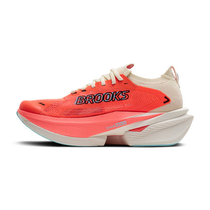 Brooks Hyperion Max 3 Løbesko Coconut/Fiery Coral/Atomizer - Kvinder