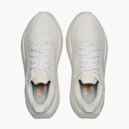 Brooks Glycerin Max 2 Løbesko Kvinder - White/Coral/Peach