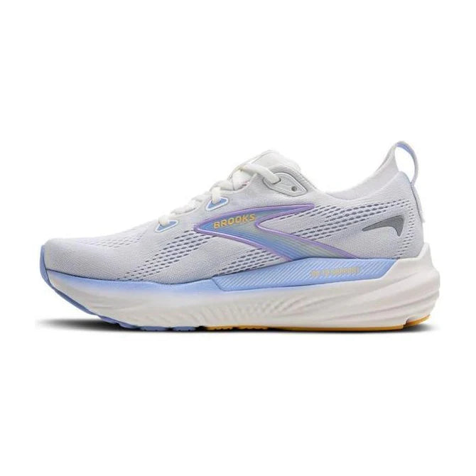 Brooks Glycerin 22 Løbesko - Kvinder - White/Blue Heron/Apricot