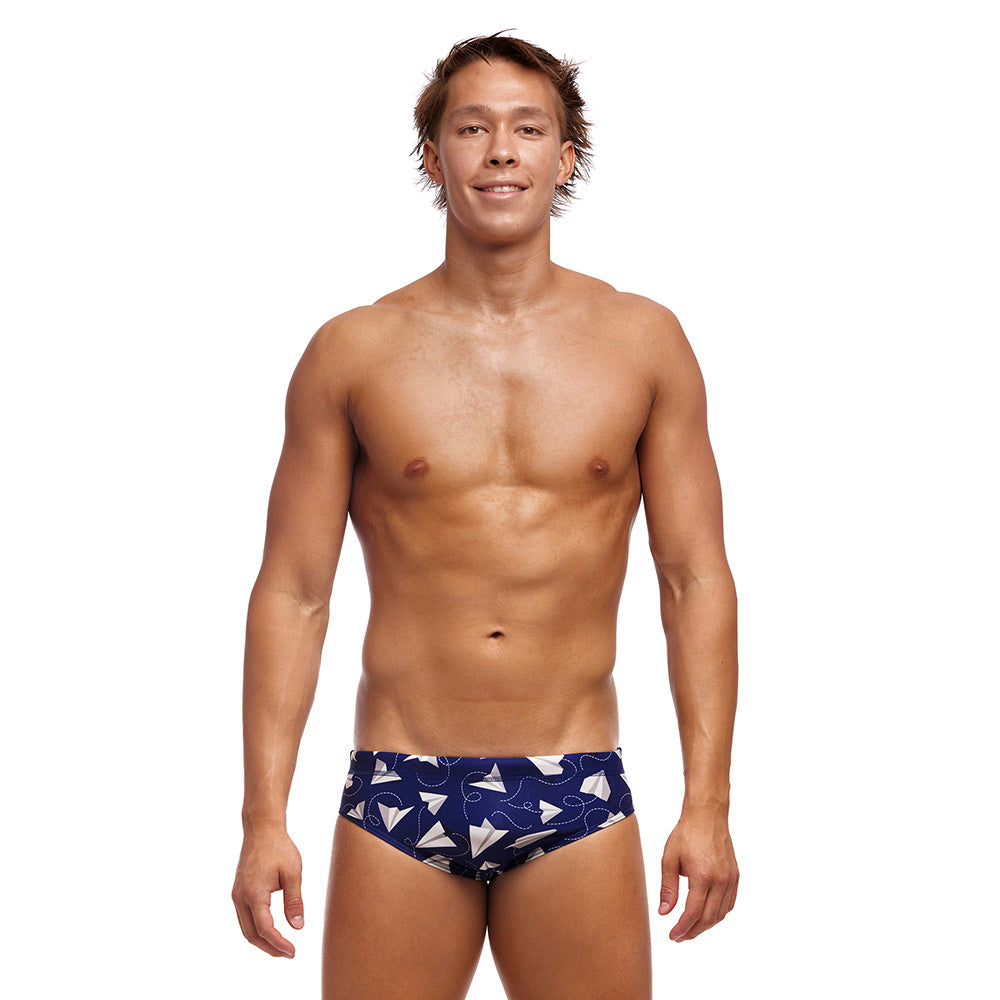 Funky Trunks Classic Briefs - Paper Plain