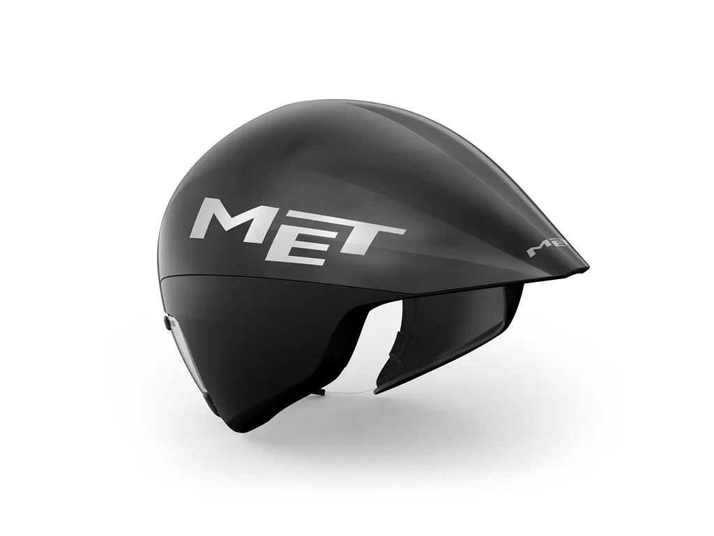 MET Drone Wide Body 2 Triathlon &amp; TT Cykelhjelm - Sort