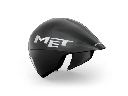 MET Drone Wide Body 2 Triathlon &amp; TT Cykelhjelm - Sort