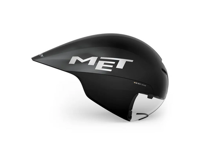 MET Drone Wide Body 2 Triathlon &amp; TT Cykelhjelm - Sort