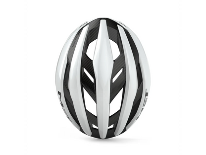 MET Trenta 3K Carbon Mips Cykelhjelm 2026 - Hvid/Sølv