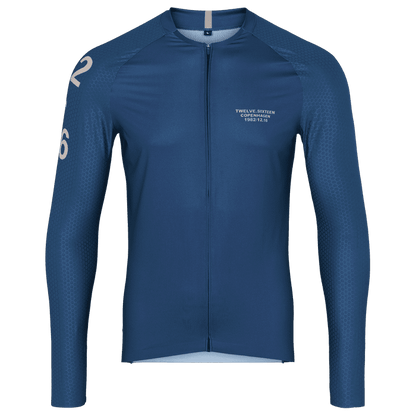 Twelve Sixteen Langærmet Cykeltrøje Sky Pro Blå - Herre