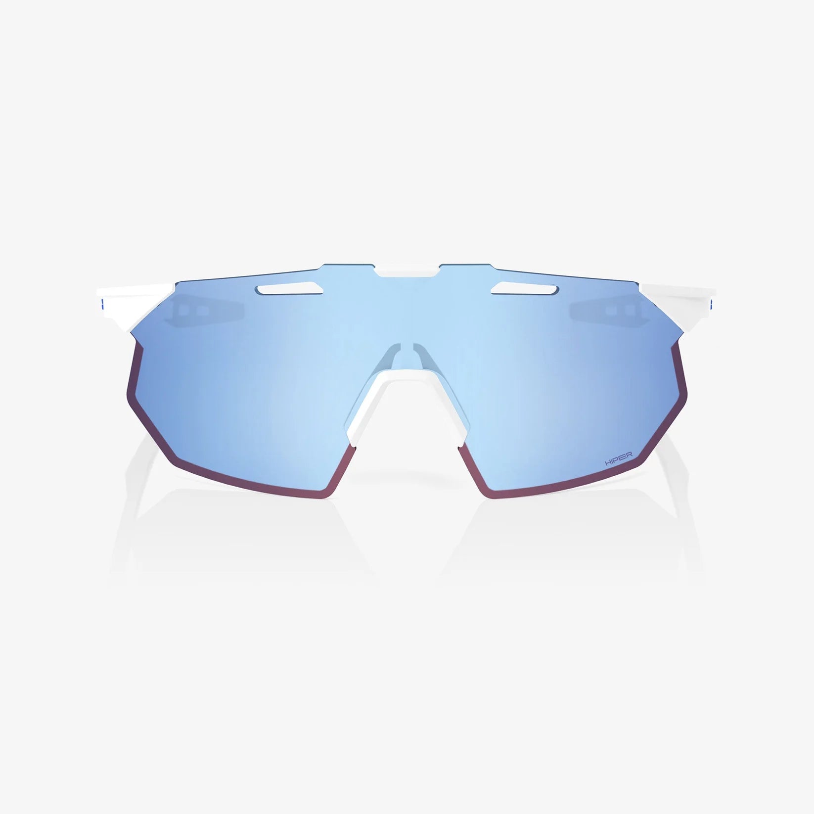 100% HYPERCRAFT SQ Cykelbriller | Soft Tact White - Hyper Blue