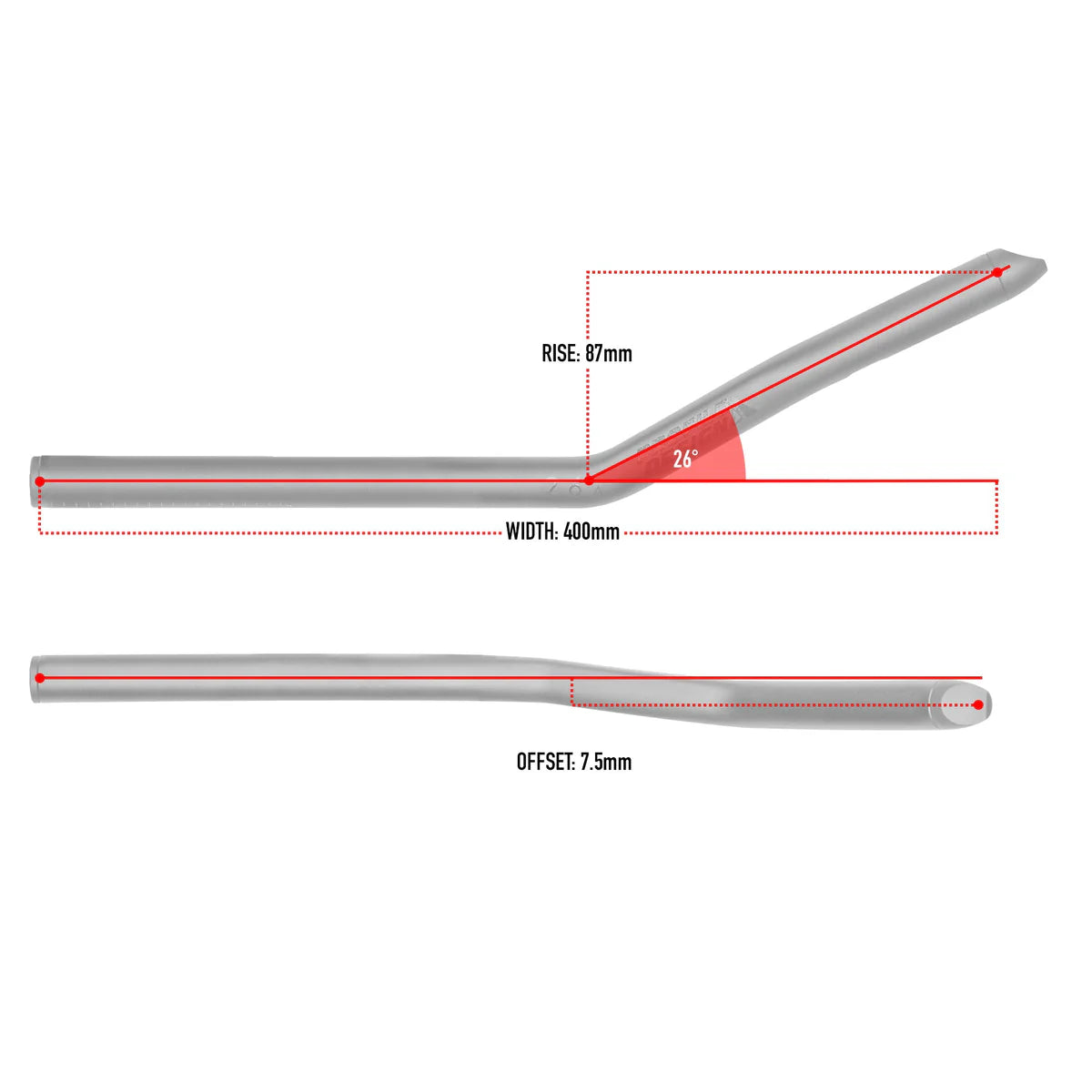 Profile Design 26a Aero Bar Extensions 400 mm