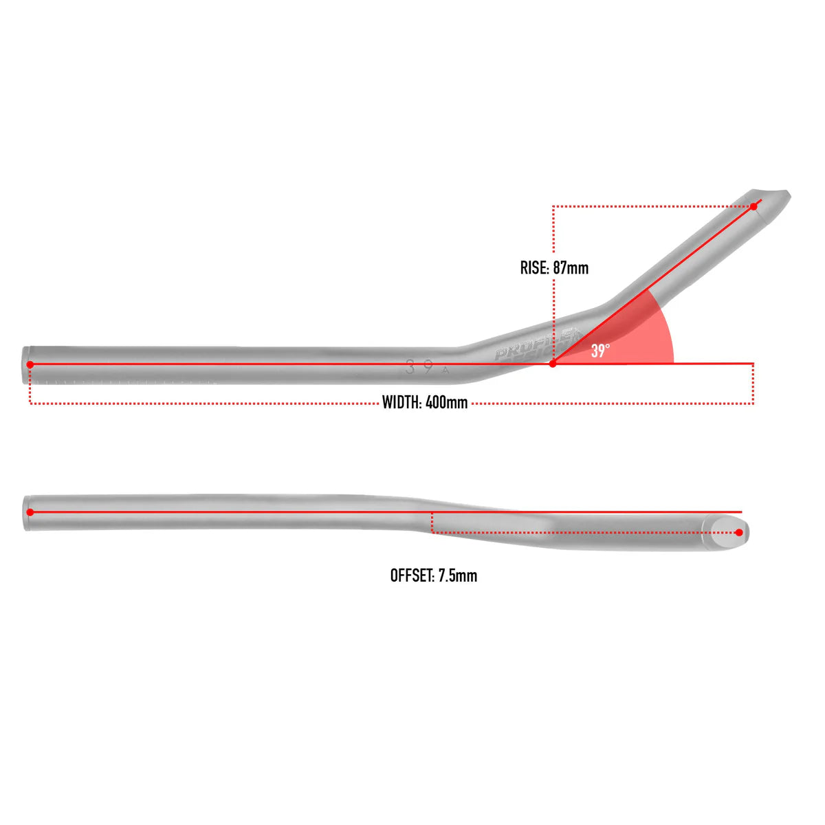 Profile Design 39a Aero Bar Extensions 400 mm