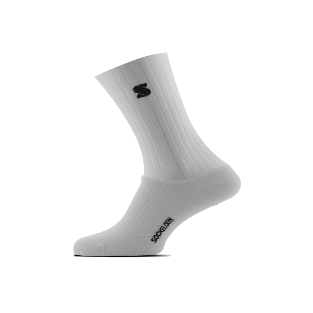 Sockeloen Aero Cykelstrømper Med Logo - Hvid