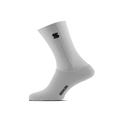 Sockeloen Aero Cykelstrømper Med Logo - Hvid