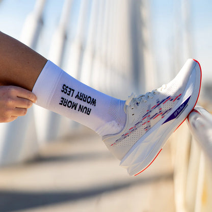 Sporcks Run More White Løbestrømper