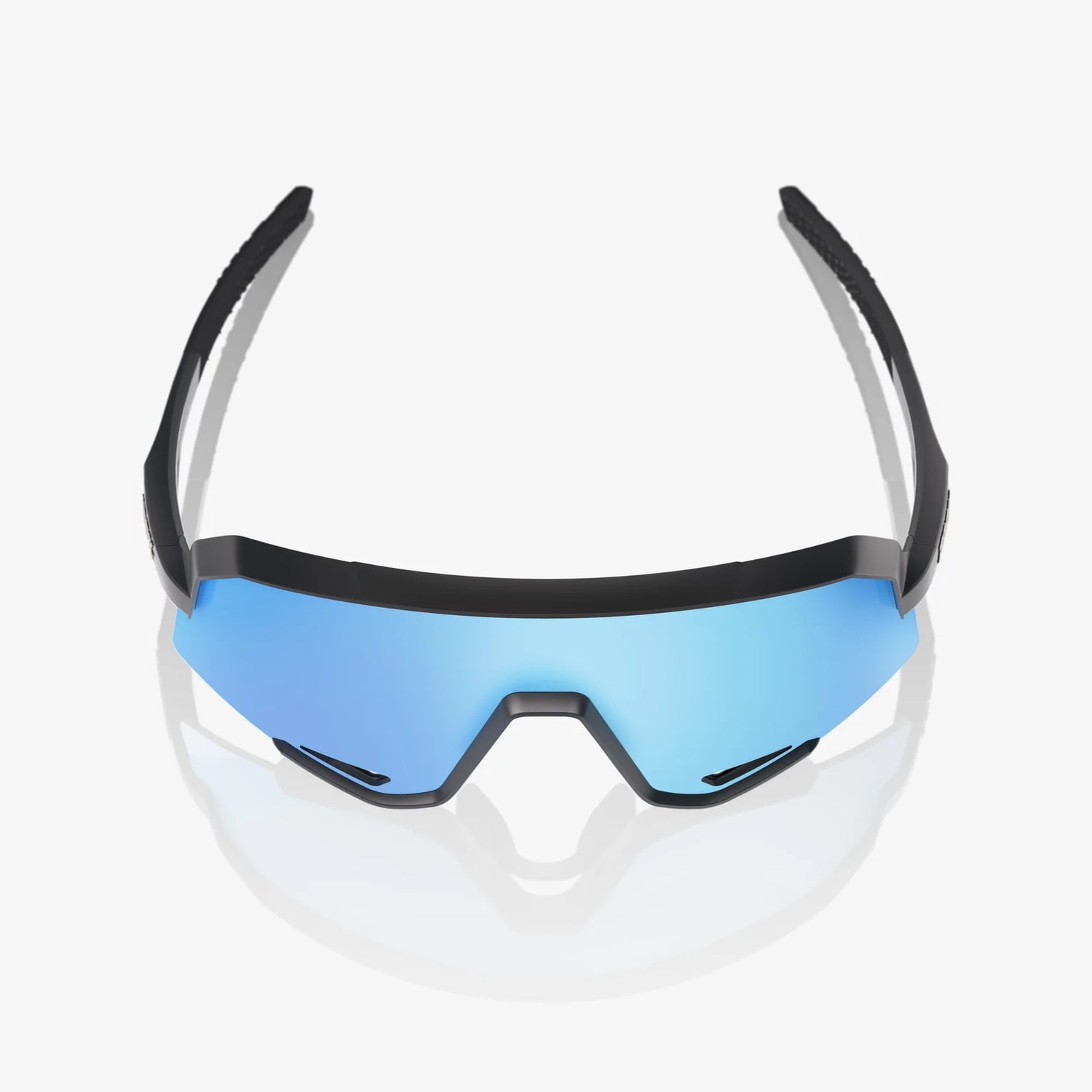 100% SLENDALE Cykelbriller | Matte Black, Hiper Blue