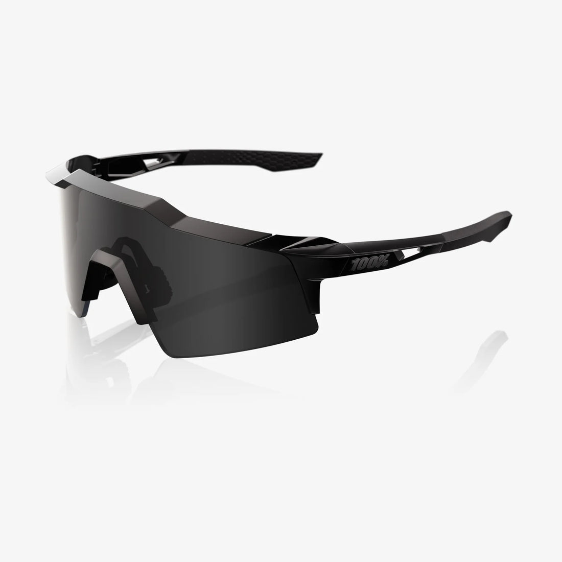 100% SPEEDCRAFT SL Cykelbriller | Matte Black Gloss Black - Black Mirror