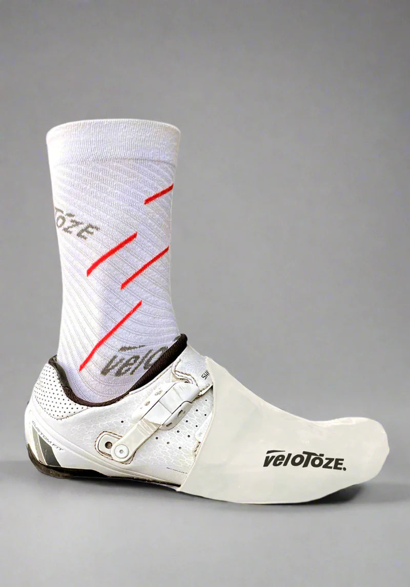 Velotoze Silicone Toe Covers White - Shoe Covers