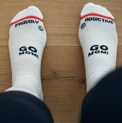 Sporcks Go Mom White Løbestrømper