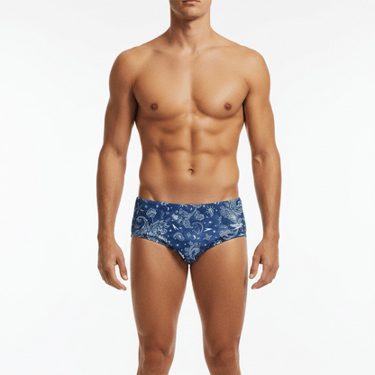 Speedo Club Training Allover Briefs - Blue
