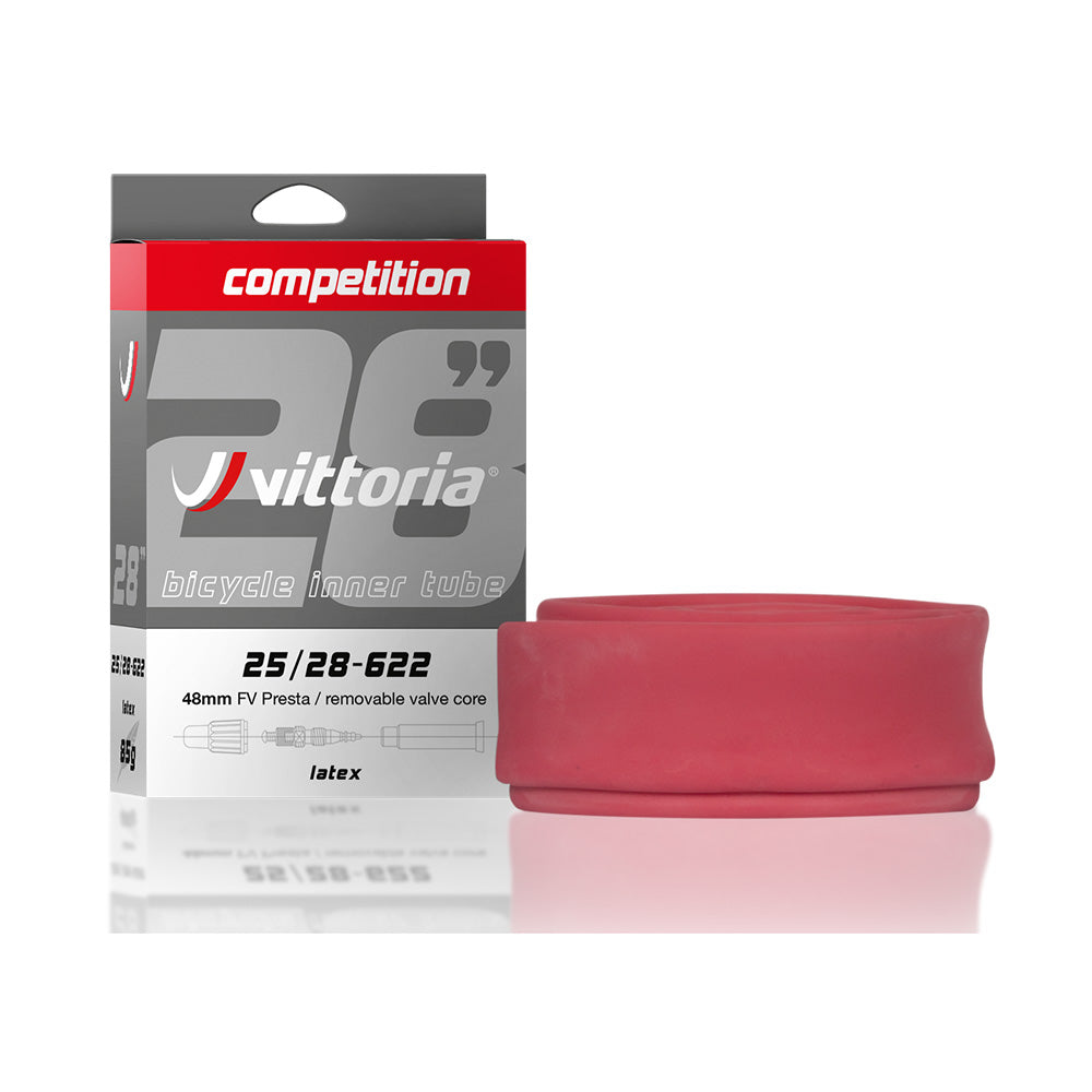 Vittoria Latex Cykelslange 700x25-28C Presta FV 48mm - racerventil