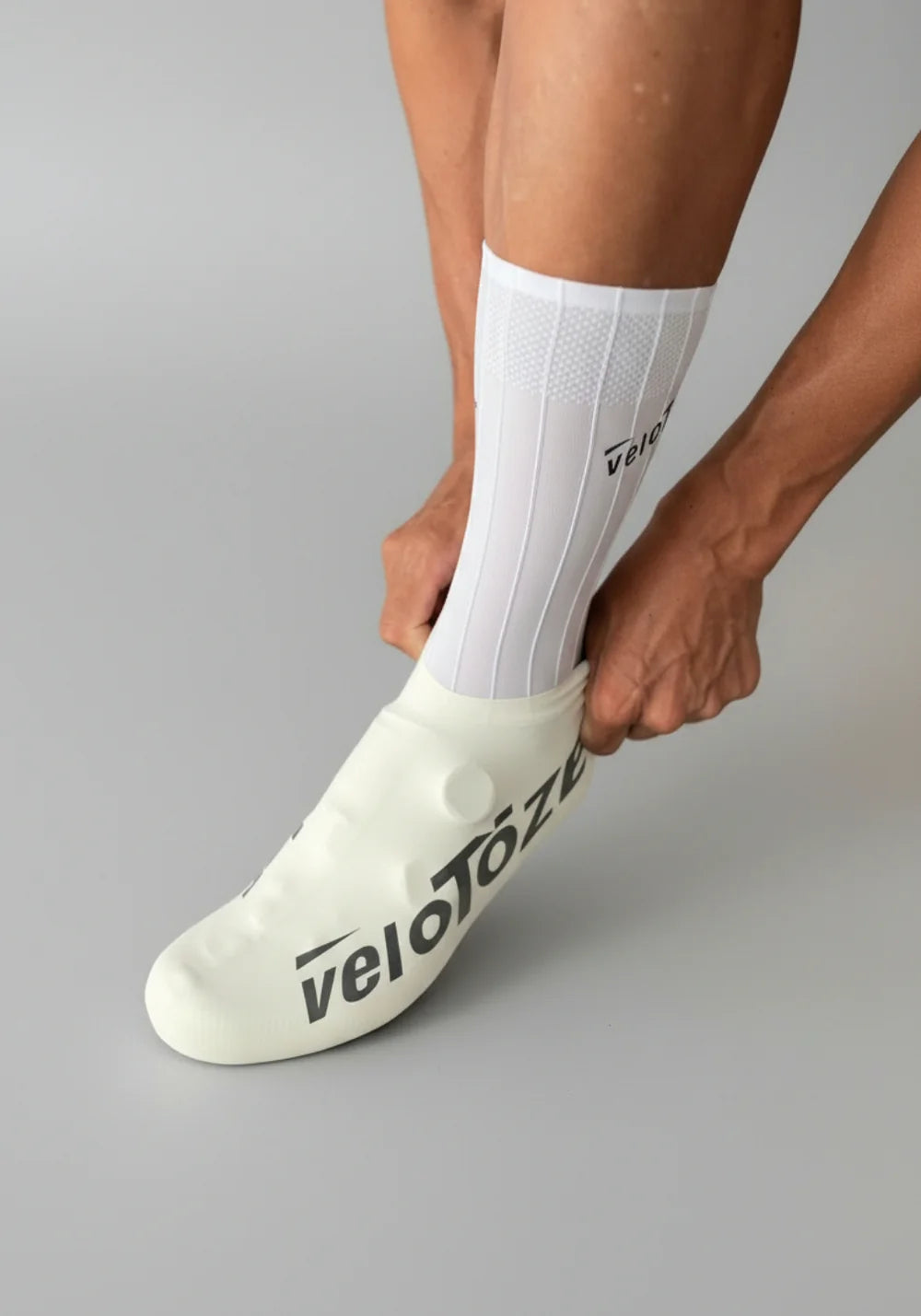 Velotoze Short Shoe Covers 2.0 White - Short Shoe Covers
