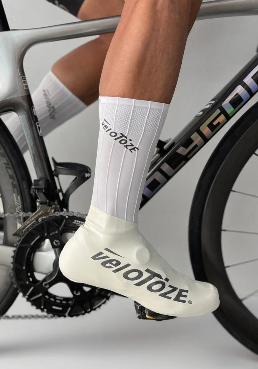 Velotoze Short Shoe Covers 2.0 White - Short Shoe Covers