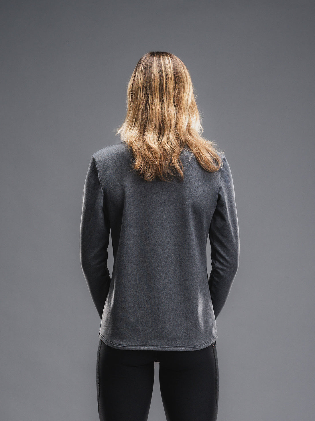 FUSION WOMENS TEMPO! Shield Zip Neck Løbetrøje