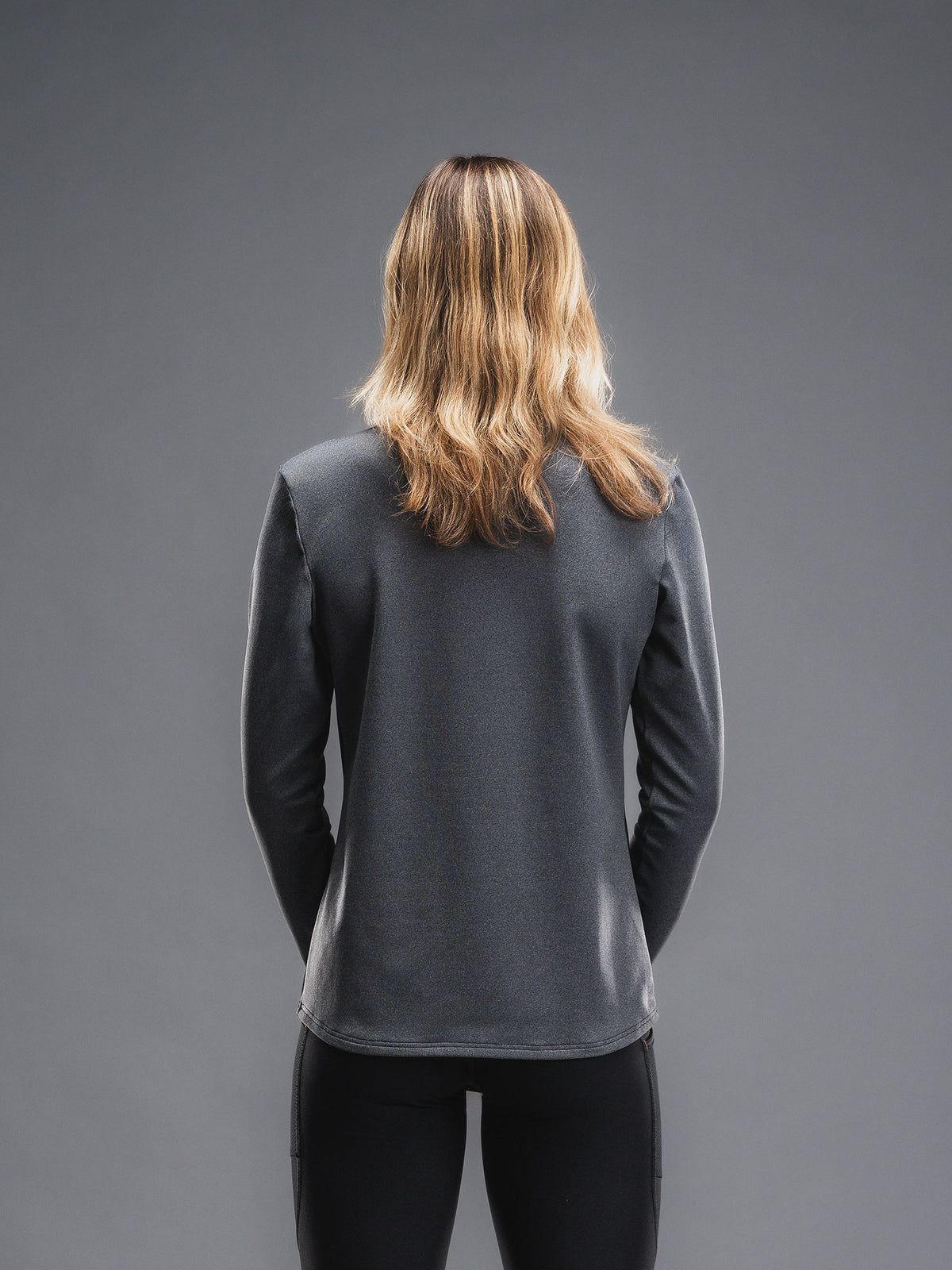 FUSION WOMENS TEMPO! Shield Zip Neck Løbetrøje
