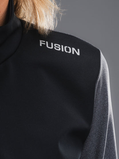 FUSION WOMENS TEMPO! Shield Zip Neck Løbetrøje