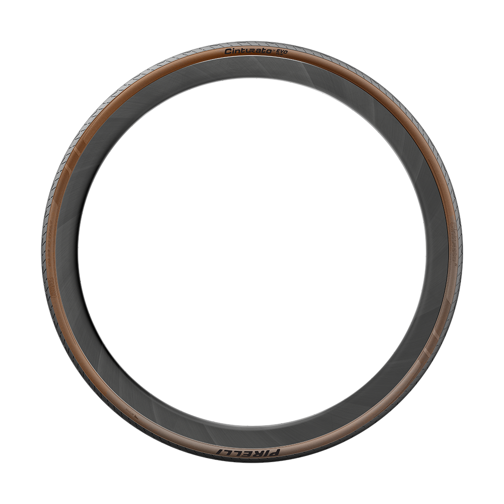 Pirelli Cinturato Evo TLR 700c Brune Dæksider - Tubeless Ready