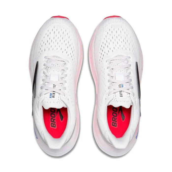 Brooks Glycerin Max Løbesko Kvinder - White/Black/Diva Pink