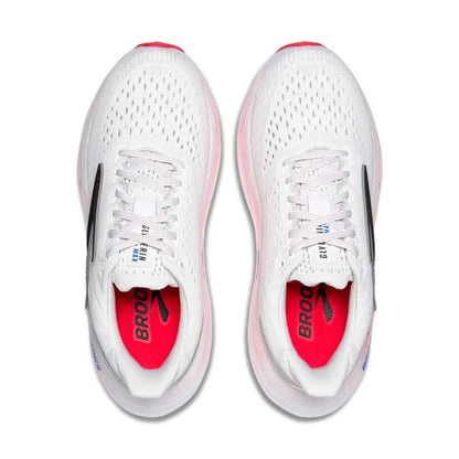 Brooks Glycerin Max Løbesko Kvinder - White/Black/Diva Pink