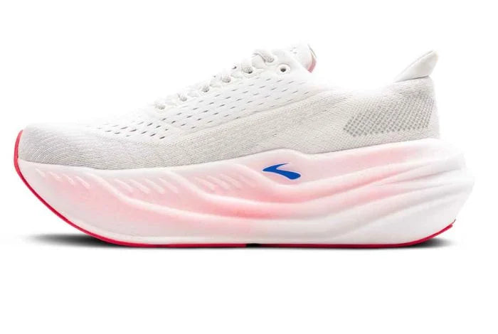 Brooks Glycerin Max Løbesko Kvinder - White/Black/Diva Pink