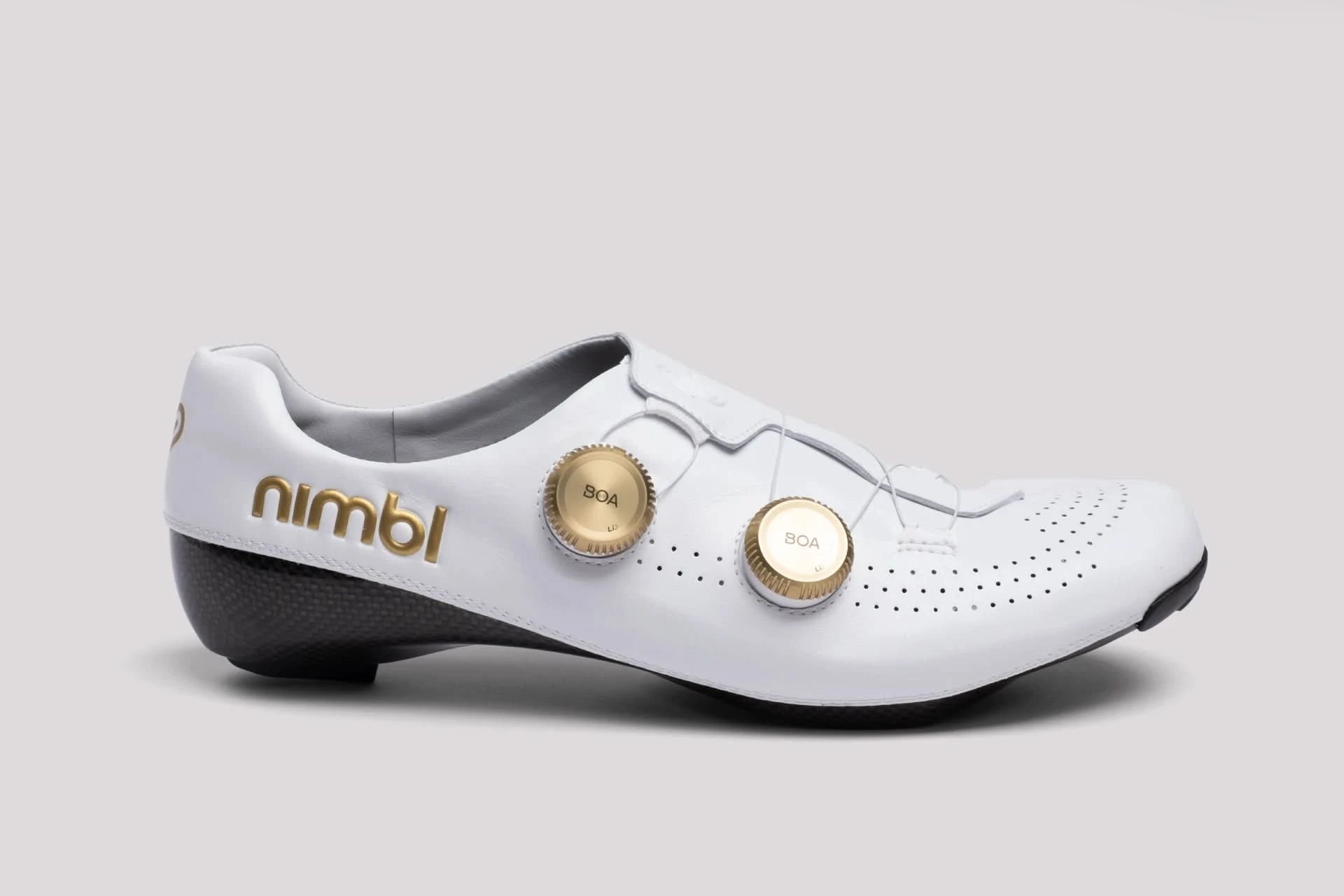 Nimbl Exceed Ultimate Glide Cykelsko - Hvid/Guld