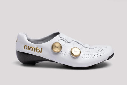 Nimbl Exceed Ultimate Glide Cykelsko - Hvid/Guld