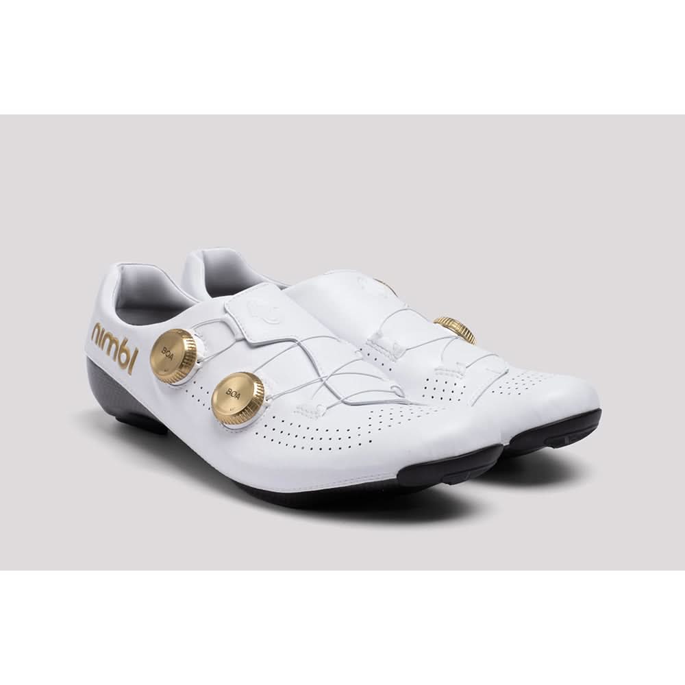 Nimbl Exceed Ultimate Glide Cykelsko - Hvid/Guld