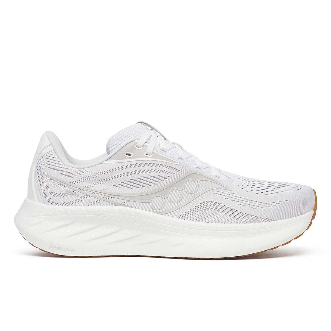 Saucony Ride 18 White/Gum Løbesko - Herre