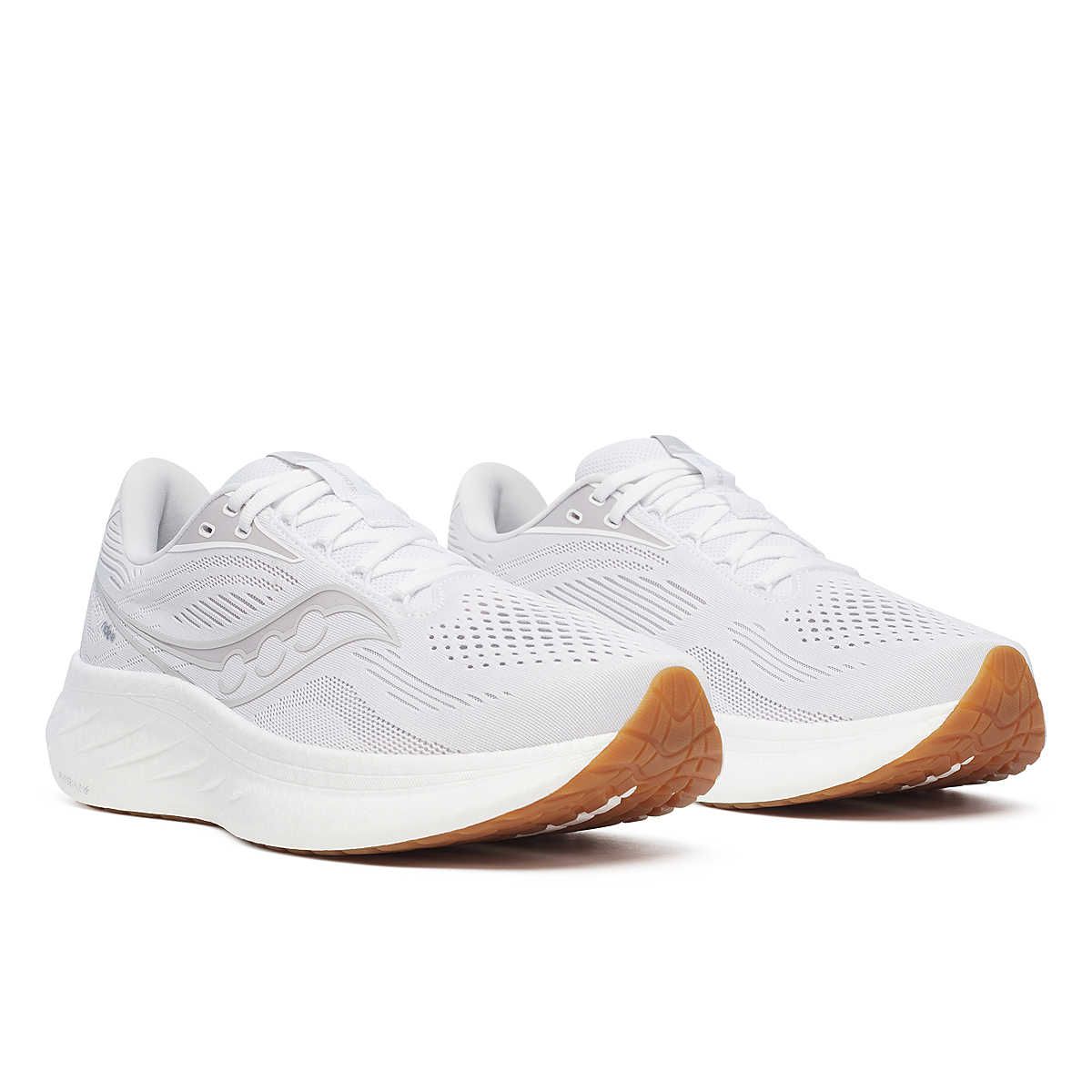 Saucony Ride 18 White/Gum Løbesko - Herre
