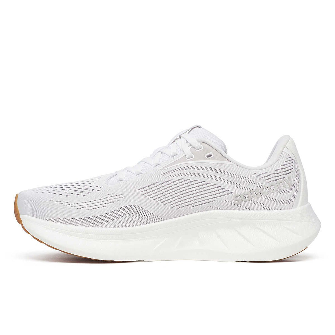 Saucony Ride 18 White/Gum Løbesko - Herre