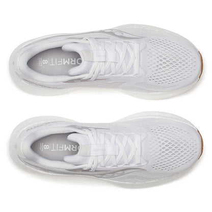 Saucony Ride 18 White/Gum Løbesko - Herre