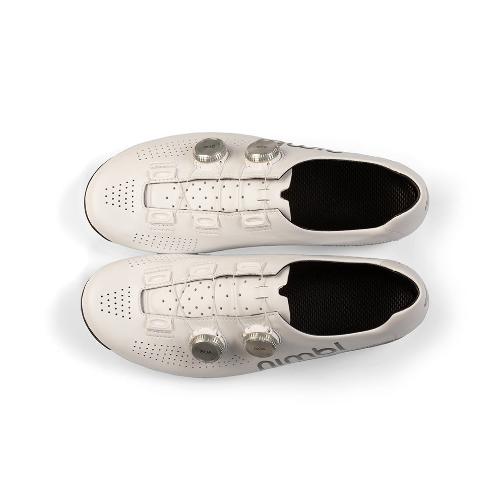 Nimbl Ultimate Cykelsko - Hvid/Sølv